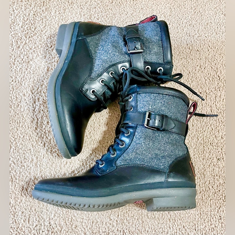 UGG Kesey Black and Gray Winter Boots Women Size 5